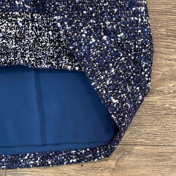 Hugo Boss Blue Tweed A-Line Skirt Women's Size 8 - Picture 6 of 9